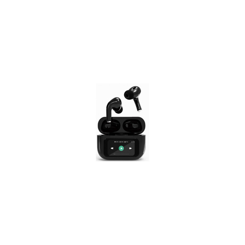 Headphones Gembird BT TWS with LCD display and Active Noise Canceling Black