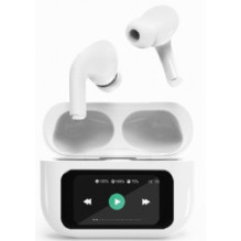 Headphones Gembird BT TWS with LCD display and Active Noise Canceling White