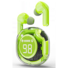 Gembird Transparent TWS in-ears headphones Green