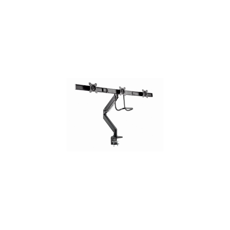 Monitor mount Gembird 3-display Desk mounted adjustable max27" 1-6kg