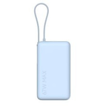 External battery Xiaomi 10000mAh 67W Ice Blue with integrated USB-C cable