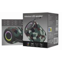 Speaker Gembird Bluetooth LED Speaker SPK-BT-LED-05-CM Camo