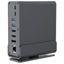 Gembird USB Type-CF 15 viename daugiaportis adapteris su įkrovimo stotele