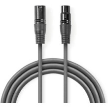 Cable Nedis XLR M - XLR F 5m