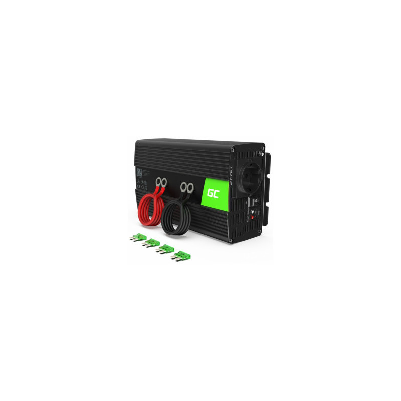 „Green Cell“ automobilio maitinimo keitiklis iš 24 V į 230 V, 1000 W / 2000 W