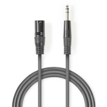 Cable Nedis XLR M - 6.35mm...