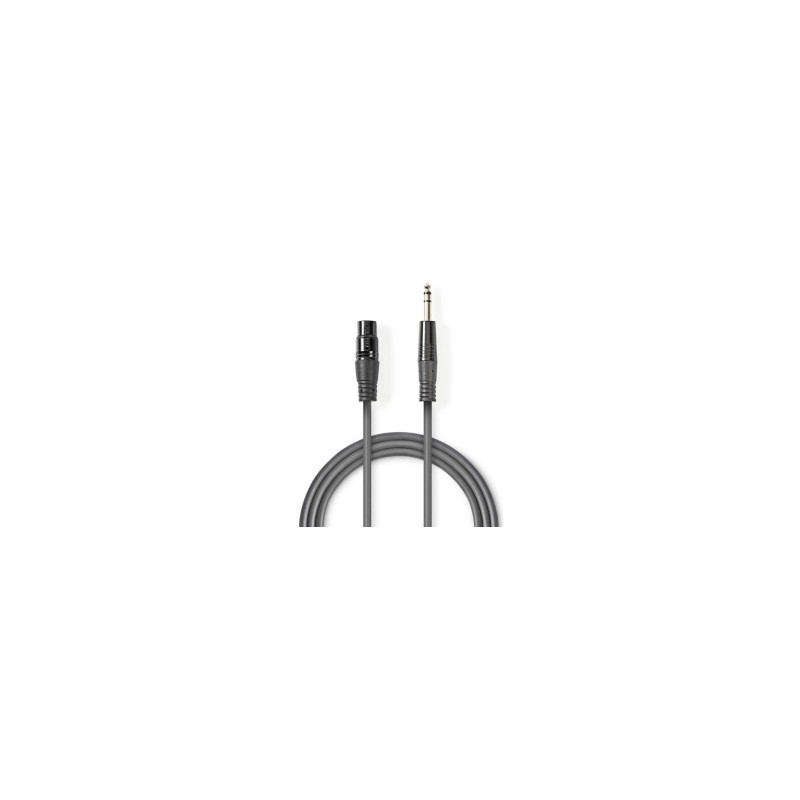 Nedis XLR kabelis F - 6,35 mm M 1,5 m