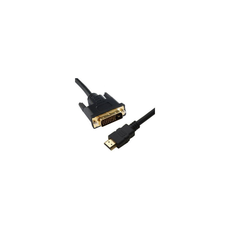 Kabelis Brackton DVI - HDMI 2K 60Hz 1m