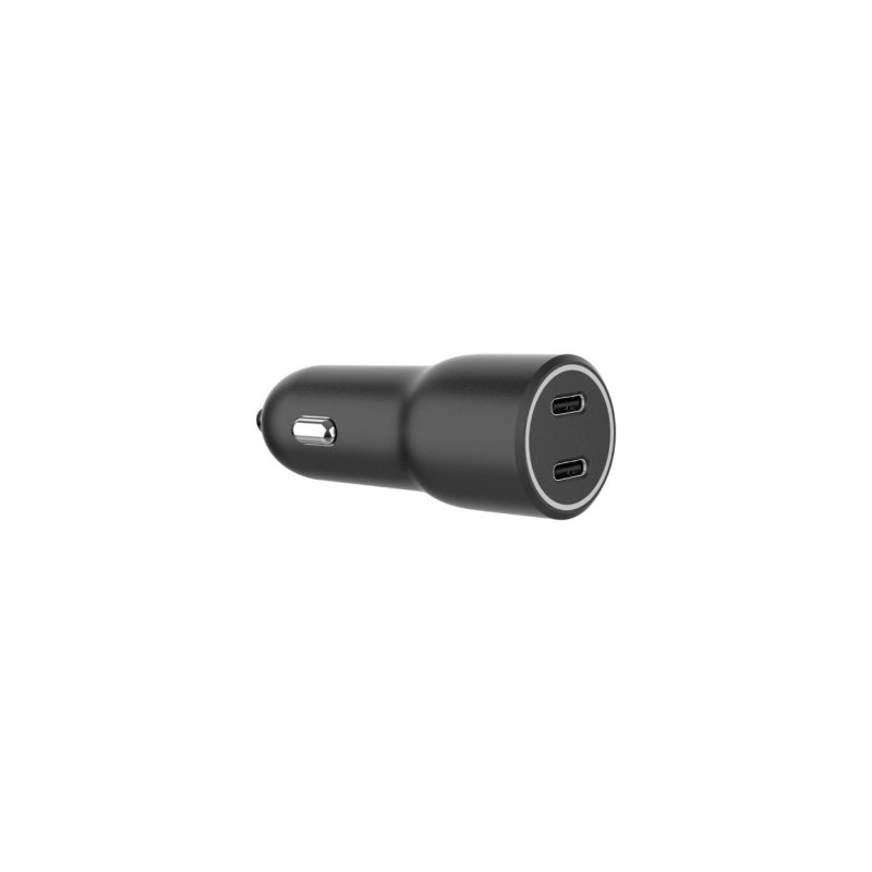 Automobilinis įkroviklis Gembird USB Type-C x 2, juodas