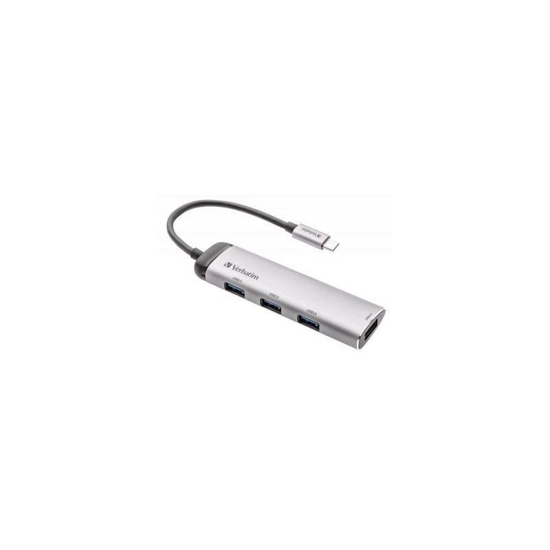 USB docking station Verbatim HUB 4-PORT USB-C Multiport