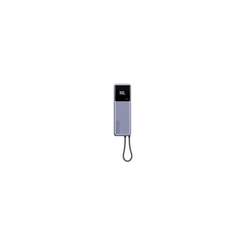 External battery Xiaomi 10000mAh Silver with integrated USB-C cable