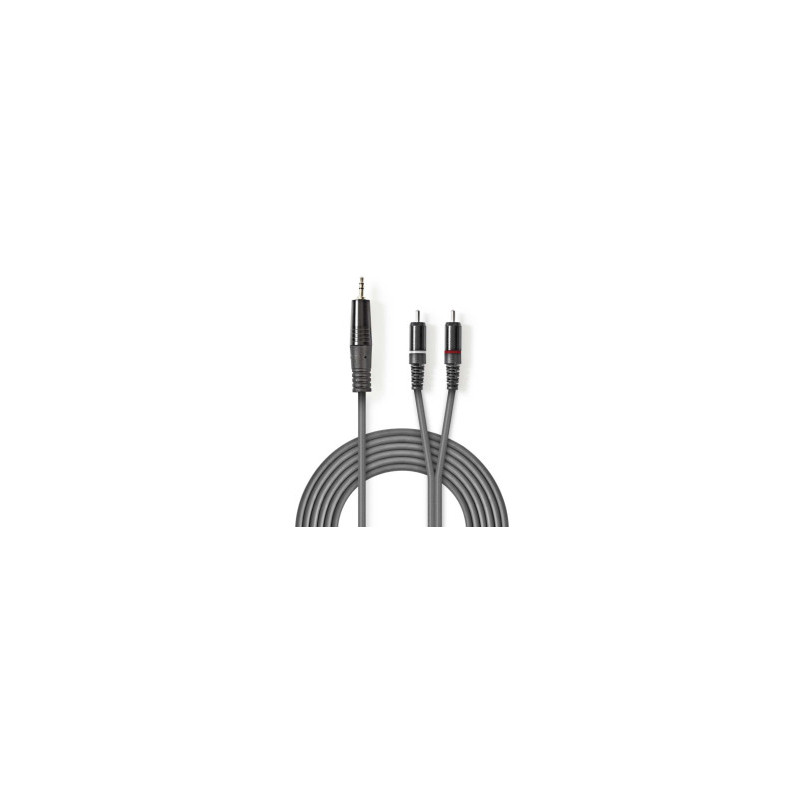 Kabelis Nedis AUX 3.5mm - 2x RCA 3m