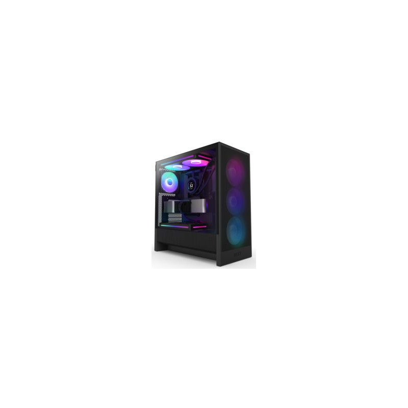 Korpusas NZXT H5 Flow RGB TP, juodas