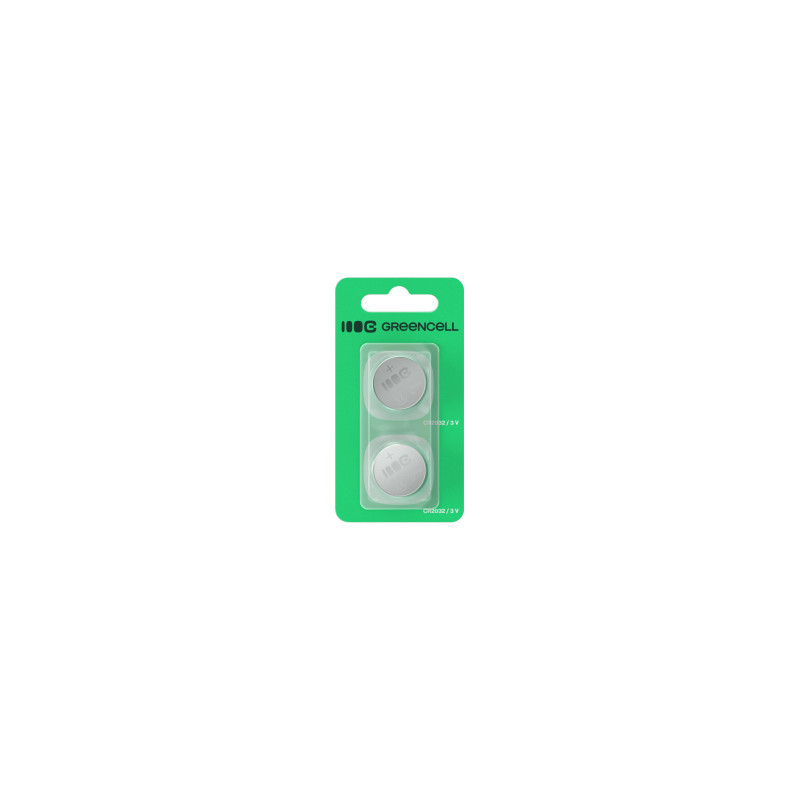 Žaliosios baterijos 2x ličio CR2032 3V 220mAh