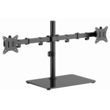 Monitoriaus stovas Gembird dvigubas 17' - 32' monitoriaus stalo stovas
