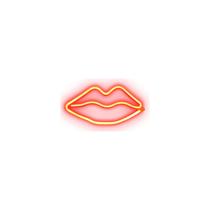 Led lamp SBS Red Lips Glow Neon effect