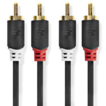 Laidas Nedis 2x RCA - 2x RCA 0,5 m