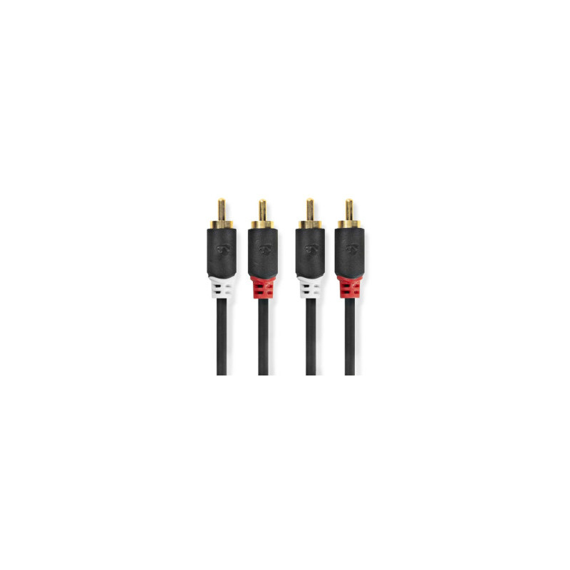 Laidas Nedis 2x RCA - 2x RCA 0,5 m