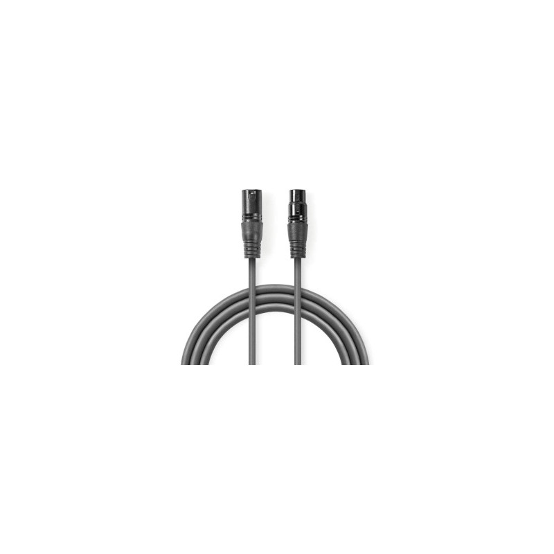 Nedis XLR M - XLR F kabelis, 0,5 m