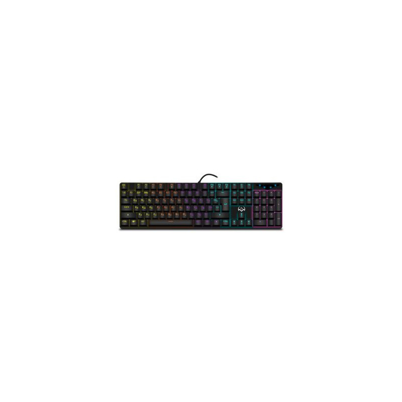 Keyboard SVEN Backlight mechanical USB blue switches, LED, 104k