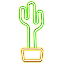 Led lamp Cactus Glow On Neon Effect
