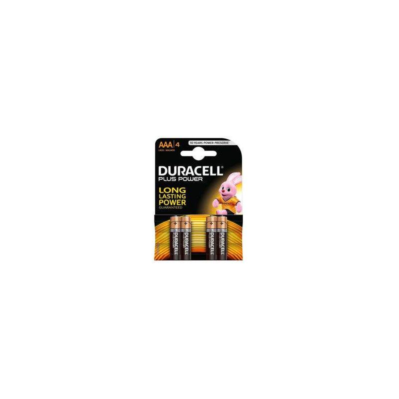 Duracell AAA šarminės baterijos, 4 vnt. pakuotėje