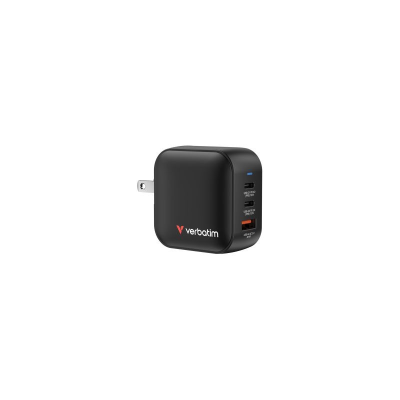 Įkroviklis Verbatim Universal Mini GaN sieninis įkroviklis 70W JK + ES