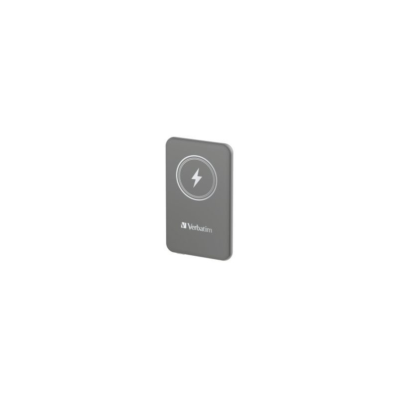 Verbatim Charge n Go 5000mAh Magnetic Wireless Charge Power Bank Grey