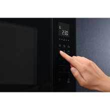 „Electrolux LMS2203EMX“ stalviršinė mikrobangų krosnelė su solo funkcija, 20 l, 700 W, juoda, nerūdijantis plienas „Electrolux LMS2203EMX“ stalviršinė mikrobangų krosnelė su solo funkcija, 20 l, 700 W, juoda, nerūdijantis plienas