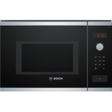 „Bosch Serie 4 BFL553MS0“ mikrobangų krosnelė, įmontuojama kombinuota mikrobangų krosnelė, 25 l, 900 W, juoda, nerūdijan