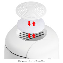 Clatronic FFR 2916 Vienvietis 1 L Atskirai stovintis 900 W Gruzdintuvė Pilka, Balta