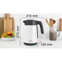 Electric kettle Bosch TWK 7L461, 2400 W, 1.7 l White Electric kettle Bosch TWK 7L461, 2400 W, 1.7 l White