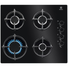 „Electrolux EGG6407K“ juoda, įmontuojama, 59 cm, dujinė, 4 kaitvietės