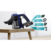 Bosch Serie 6 BBS611MAT stick vacuum / electric broom 2-in-1 stick vacuum Battery Dry Bagless 0.3 L Blue 2.5 Ah