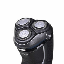 „Philips S3343/13“ vyriškas skustuvas, rotacinis skustuvas, juodas, chromuotas