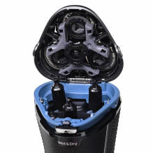 „Philips S3343/13“ vyriškas skustuvas, rotacinis skustuvas, juodas, chromuotas