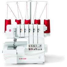 Overlock Singer 14T968 sewing machine, electric current, white Overlock Singer 14T968 sewing machine, electric current, white