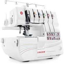 Overlock Singer 14T968 sewing machine, electric current, white Overlock Singer 14T968 sewing machine, electric current, white