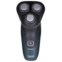 „Philips X3052/00“ vyriškas skustuvas, rotacinis skustuvas, juodas, žalias