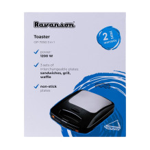 Skrudintuvas Ravanson OP-7050 Juoda, Sidabrinė 1200 W Skrudintuvas Ravanson OP-7050 Juoda, Sidabrinė 1200 W