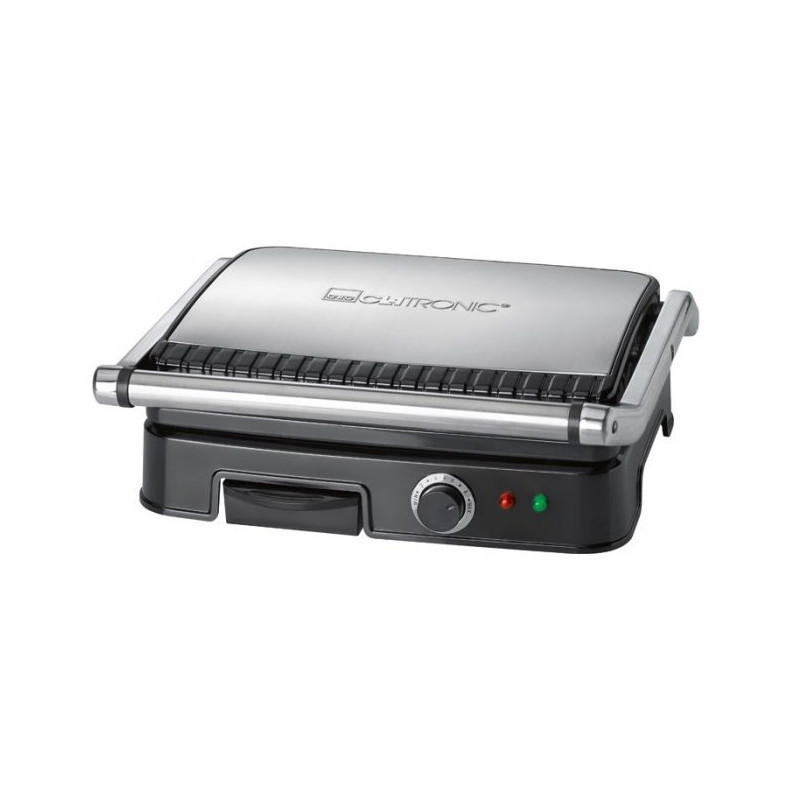 Clatronic KG 3487 electric grill (2000W table-top, black and silver)