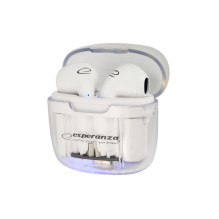 Esperanza EH237W Bluetooth į ausis įdedamos ausinės TWS, baltos