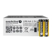 Šarminės baterijos „everActive Industrial Alkaline LR6 AA“ – kartoninė dėžutė, 40 vnt. Šarminės baterijos „everActive Industrial Alkaline LR6 AA“ – kartoninė dėžutė, 40 vnt.