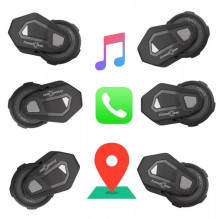 FREEDCONN T-MAX S V4 PRO SINGLE motociklo domofonas, juodas FREEDCONN T-MAX S V4 PRO SINGLE motociklo domofonas, juodas