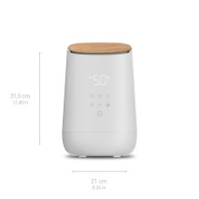 Medisana AH 680 humidifier Ultrasonic 2.6 L White, Wood 24 W