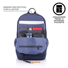 XD DESIGN APSIAUGOJANTI KUPRINĖ „BOBBY SOFT NAVY“ MĖLYNA, P/N: P705.795