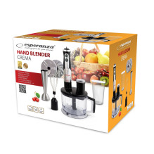 Esperanza EKM004 blender 0.6 L Immersion blender Black,Silver,Transparent 800 W Esperanza EKM004 blender 0.6 L Immersion blender Black,Silver,Transparent 800 W