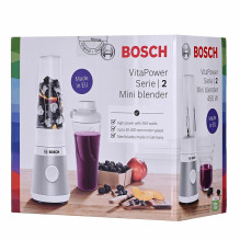 „Bosch VitaPower MMB2111T“ trintuvas, 0,6 l, virimo/maišymo įranga, 450 W, sidabro spalvos