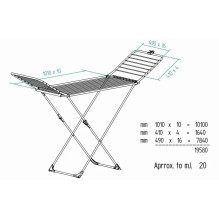 Prie sienos tvirtinama skalbinių džiovyklė Vileda Extra