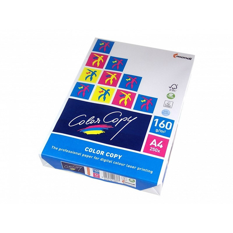 Paper copier office Mondi Color Copy 8687A16 (A4 160g / m2 250 pcs. sheets paper white satin)